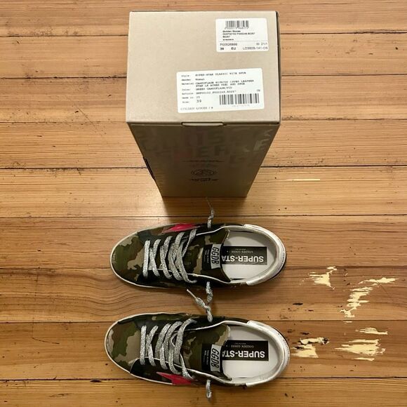 Golden Goose Superstar Camouflage Sneakers. EU size 39 / US size 9 - Picture 5 of 16